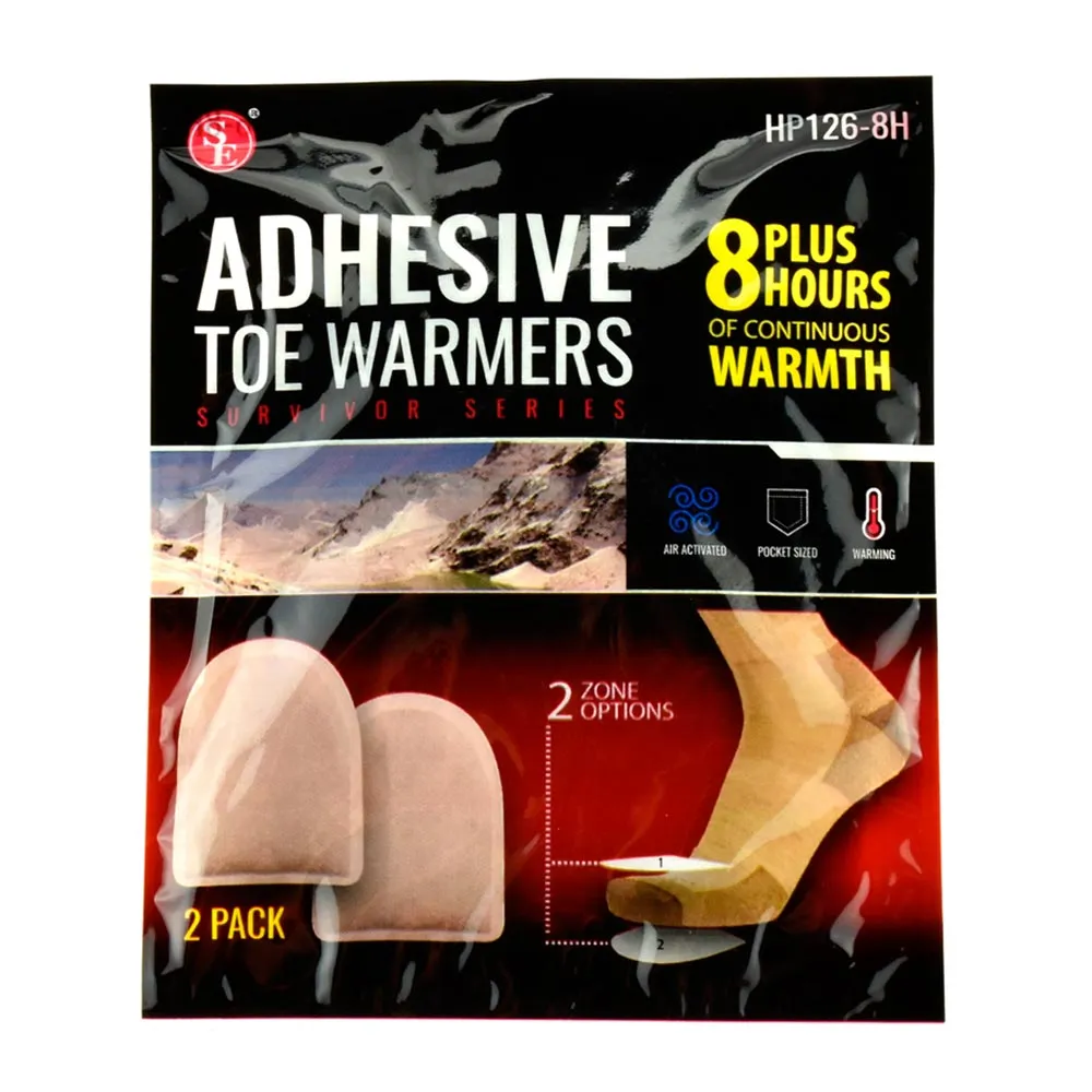 12 Pairs Adhesive Toe Warmers Feet Pads Air Activated Heat up to 8 Hours EXPIRED