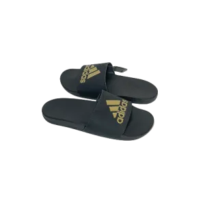 Adidas Black & Gold Adilette Slides | Brand New |