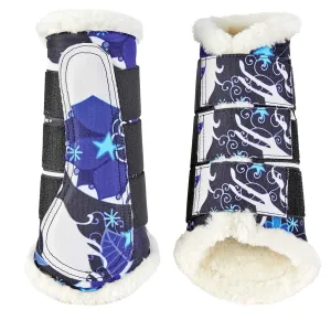 Altitude Galloping Boots - Blue Whimsical Horses