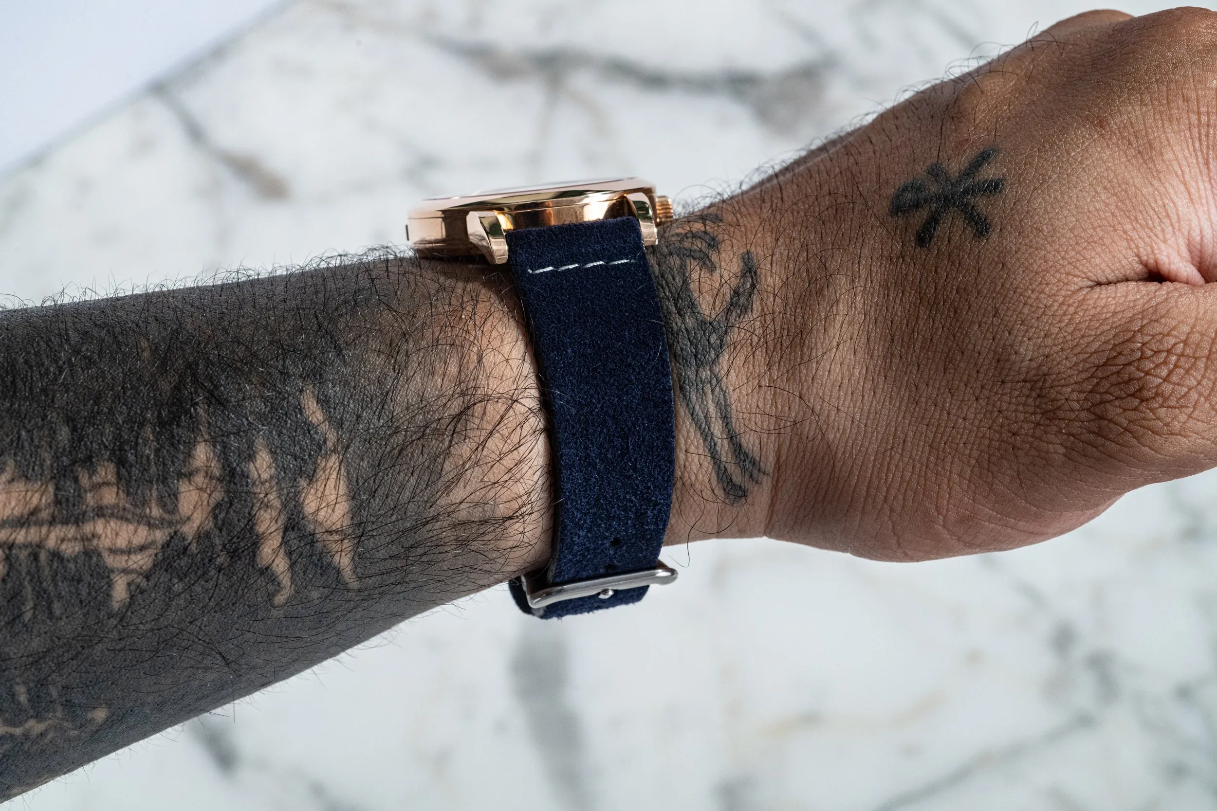 Annapolis Blue Suede Strap