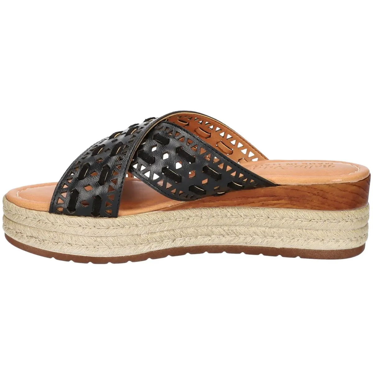 Bella Vita Womens Exa-Italy Leather Cut Out Espadrilles