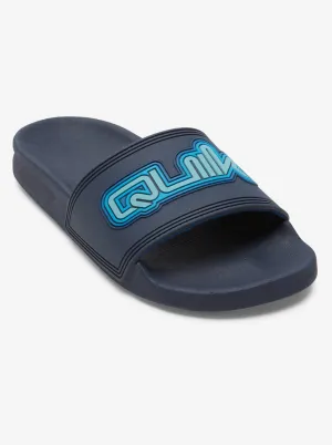 Boys 8-16 Rivi Wordmark Slide II Sandals - Blue 1