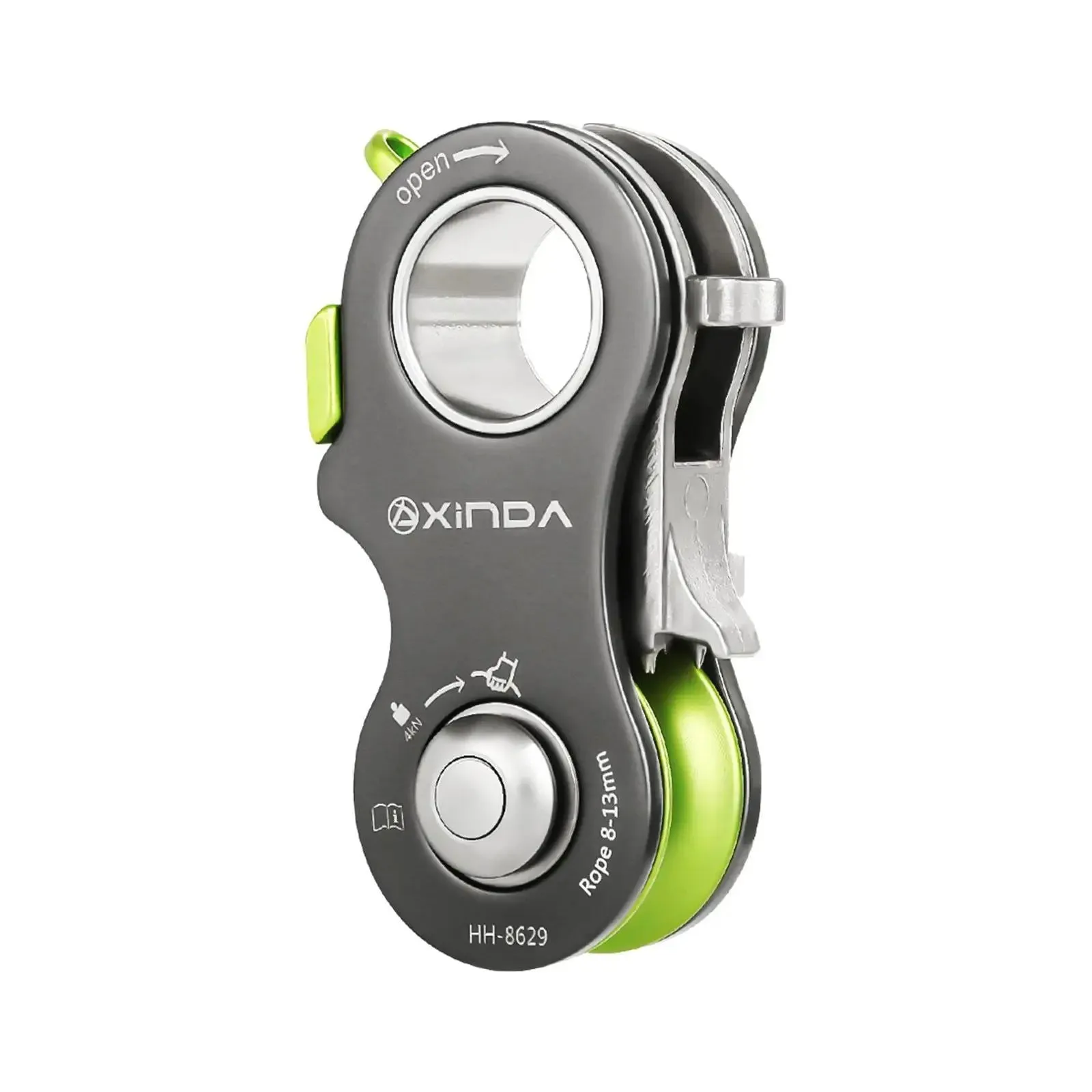 Climbing Pulley Rock Rope Pulley Heavy Duty Equipment Easy to Install Lifting Pulling Device Pulley for Outdoor Hiking