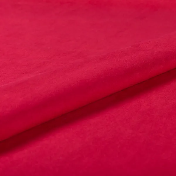 Dhaka Plain Suede Red Colour Upholstery Fabric CTR-1927 - Roman Blinds