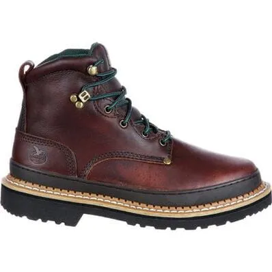Georgia Boot Men's Brown Giant Lace-Up Mahogany Work Boots G6274