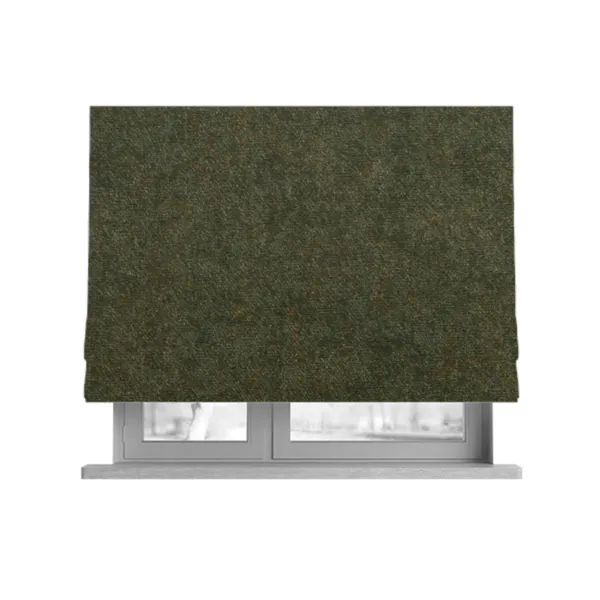 Habitat Aged Look Soft Suede Green Upholstery Fabric CTR-2690 - Roman Blinds