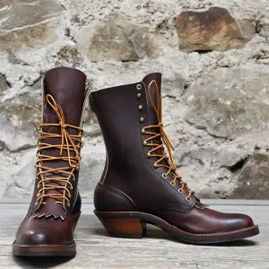 Hathorn Men's 10" Leather Ranch Packer Boot W/Mini Vibe Sole