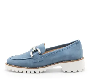 Kiana Buckle Women's Chunky Sole Loafer - Coolblue 14