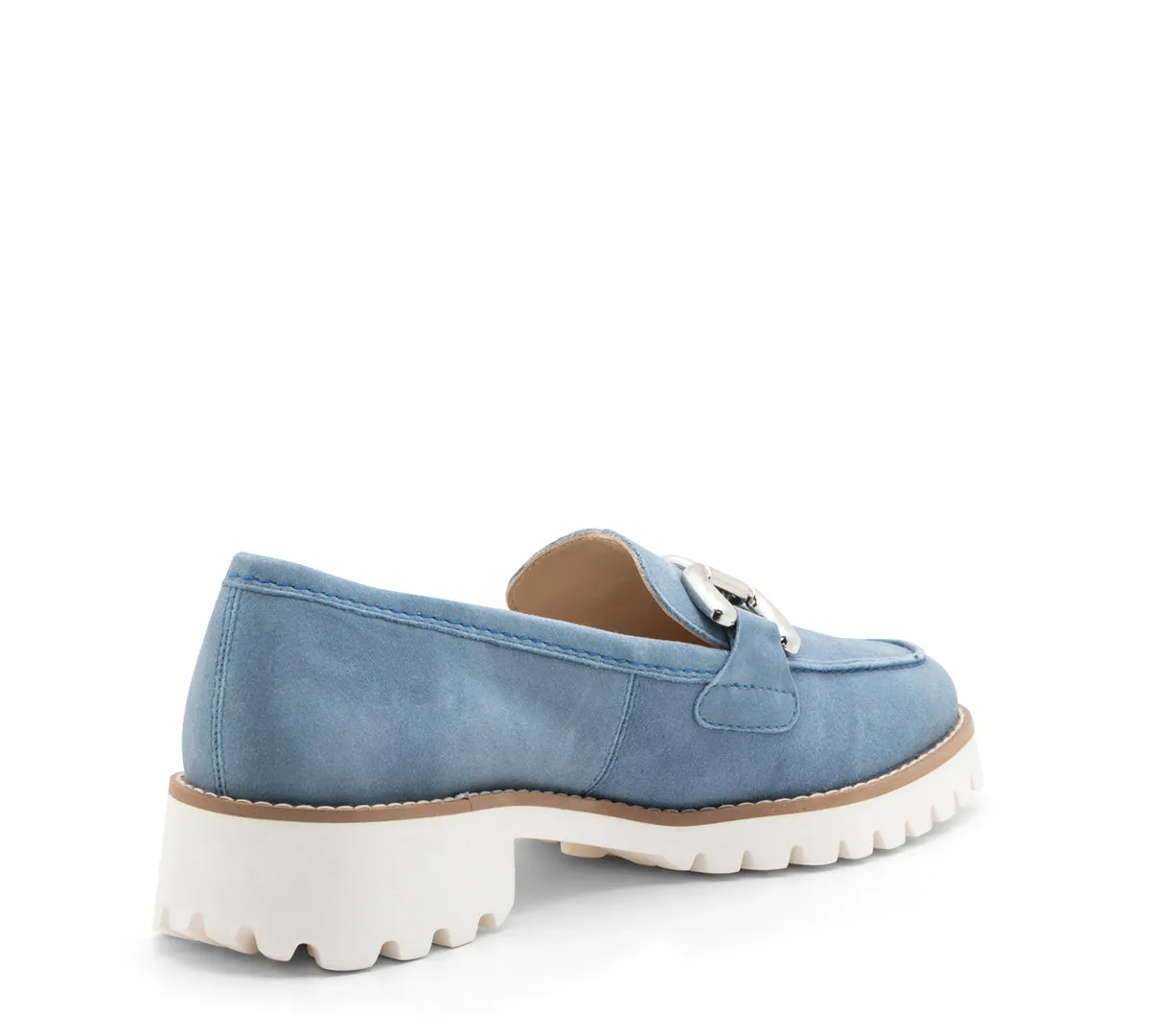 Kiana Buckle Women's Chunky Sole Loafer - Coolblue 14