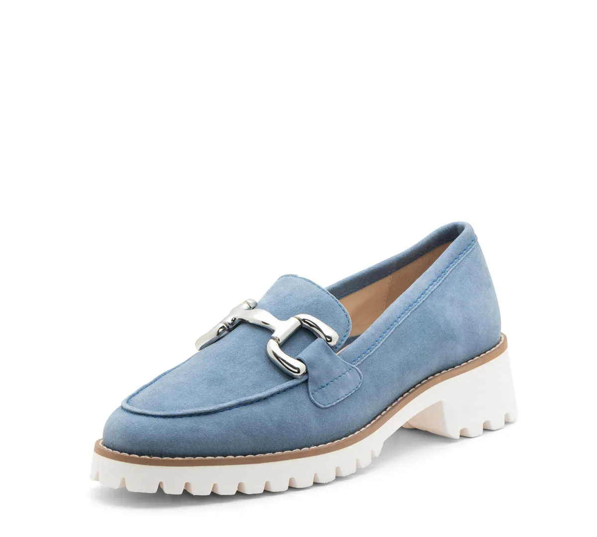 Kiana Buckle Women's Chunky Sole Loafer - Coolblue 14