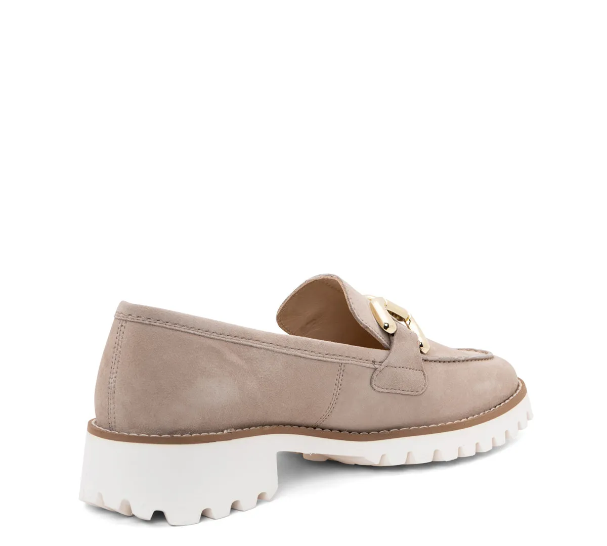 Kiana Buckle Women's Chunky Sole Loafer - Sand 08