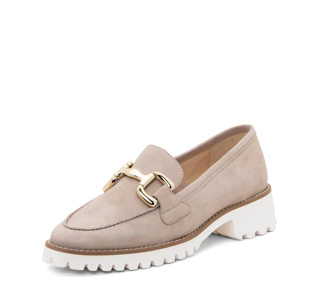 Kiana Buckle Women's Chunky Sole Loafer - Sand 08
