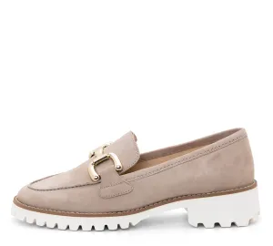 Kiana Buckle Women's Chunky Sole Loafer - Sand 08