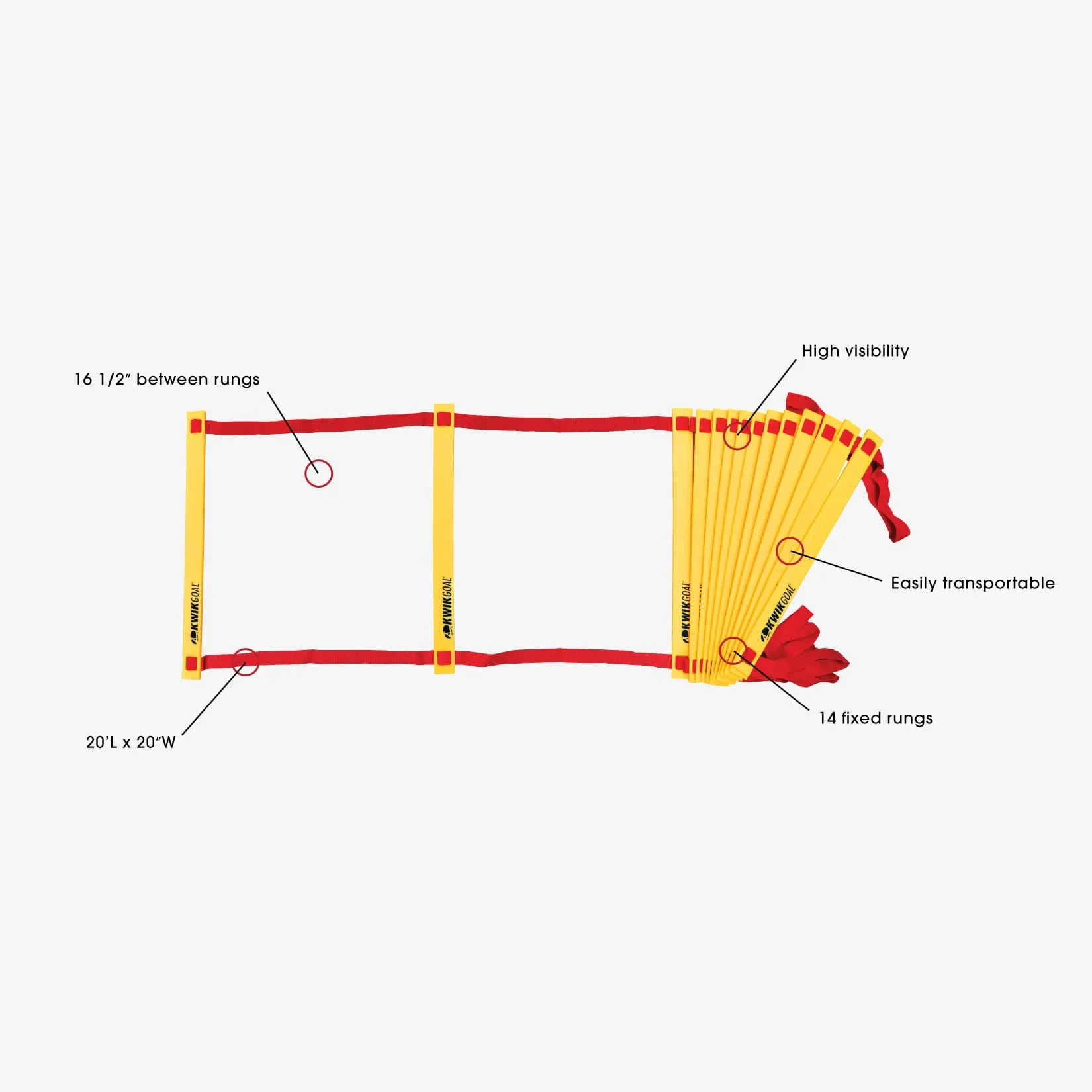 KwikGoal Soccer Agility Ladder