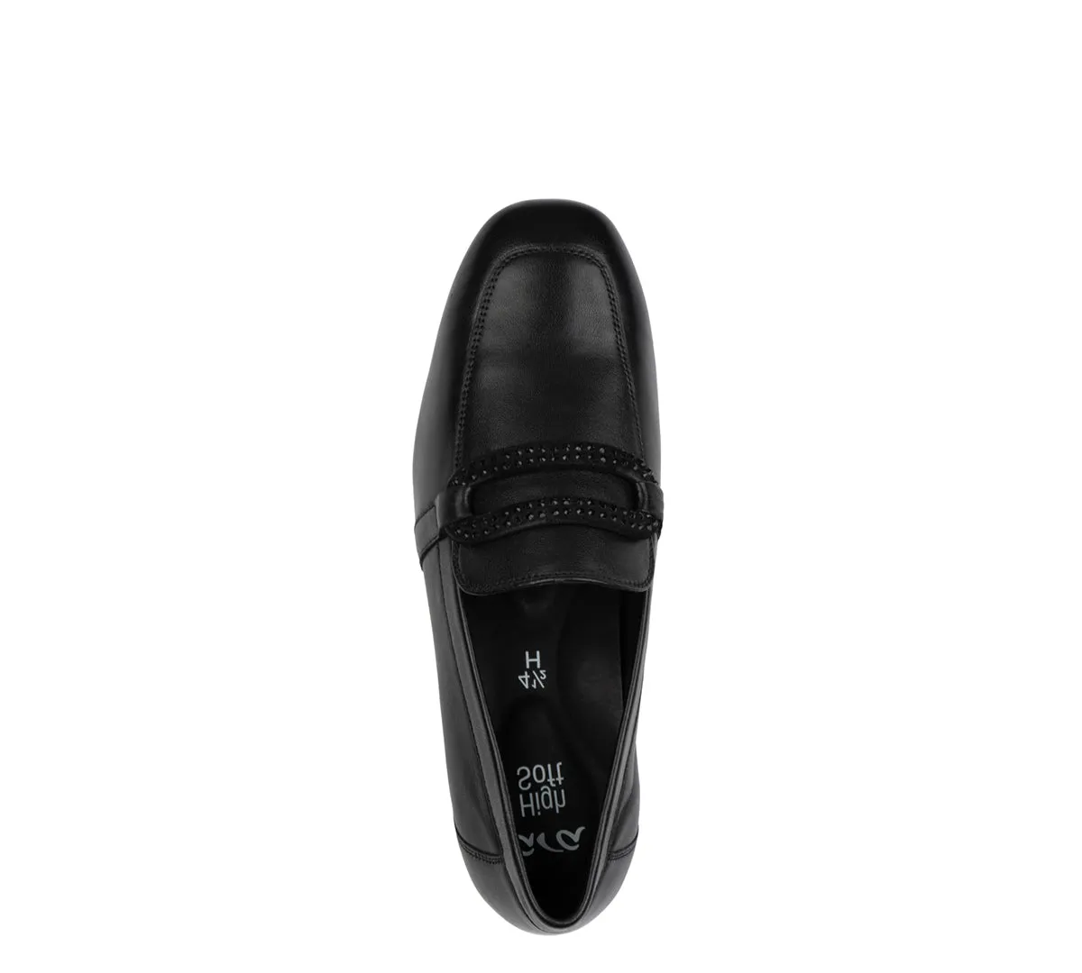 Lynda Rhinestone Buckle Loafer - Black 01