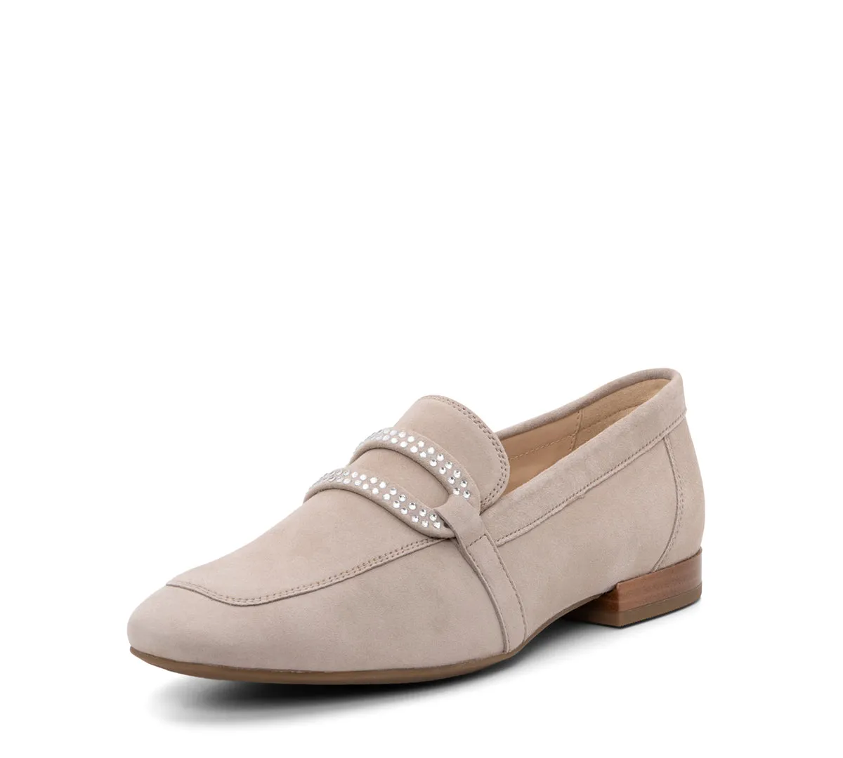 Lynda Rhinestone Buckle Loafer - Sand 08