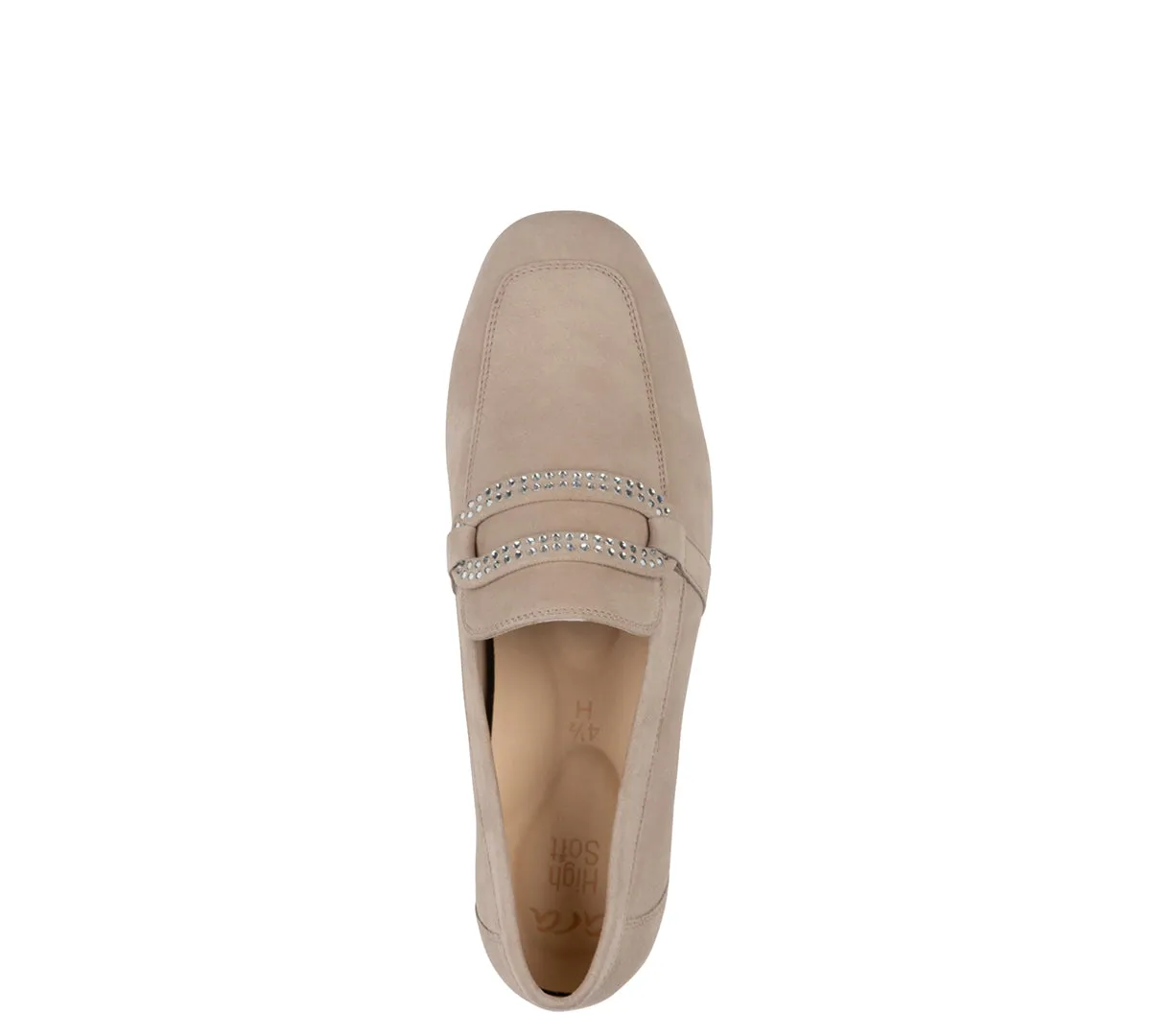 Lynda Rhinestone Buckle Loafer - Sand 08