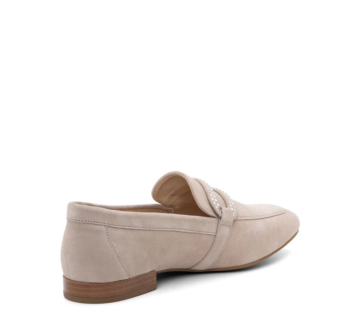 Lynda Rhinestone Buckle Loafer - Sand 08