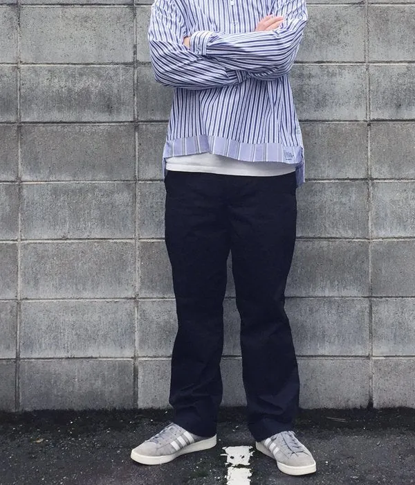 MHL./GARMENT DYE PANTS (NAVY)