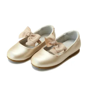 Pauline Bow Leather Flat