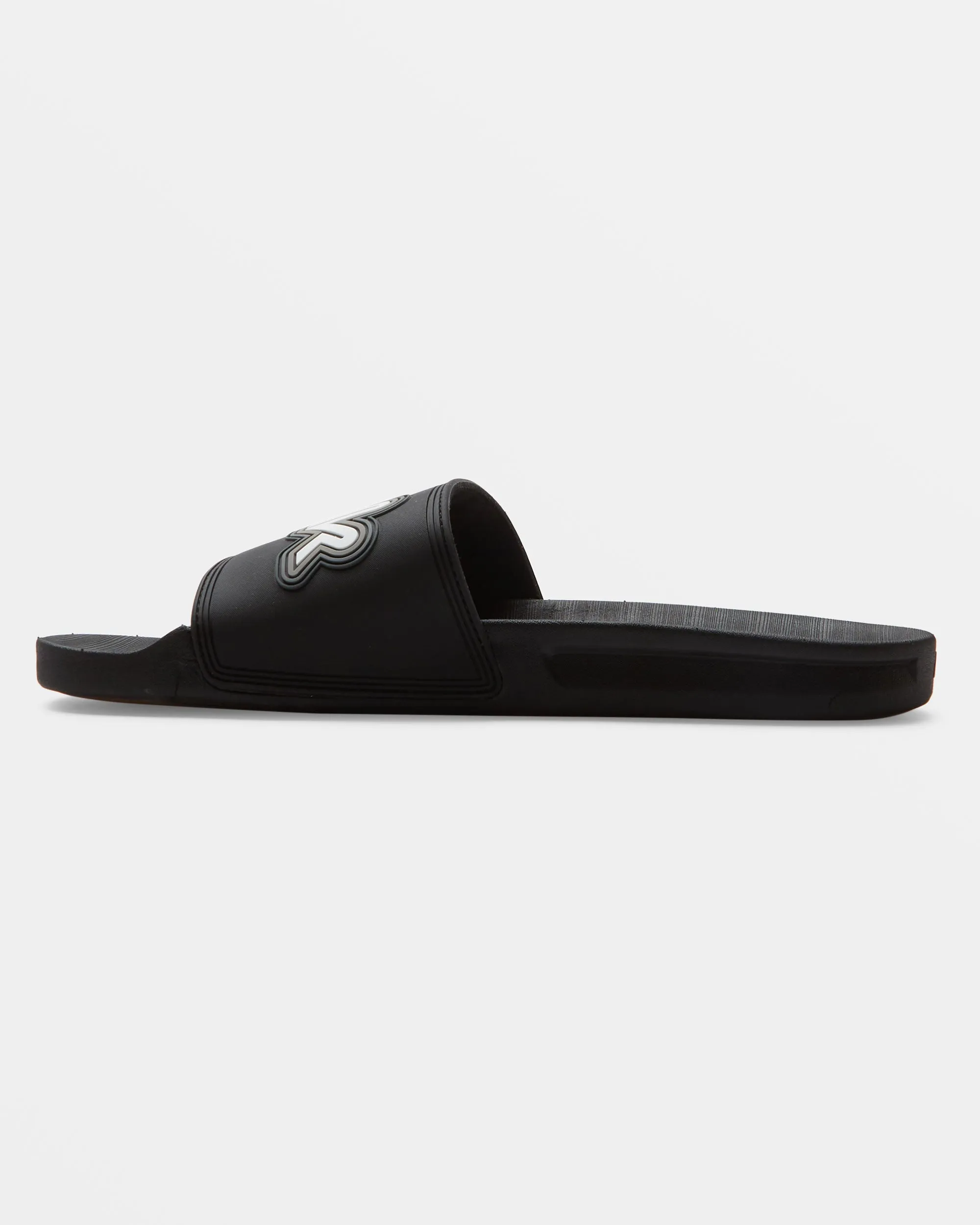 Rivi Wordmark Slide II Sandals - Black 1