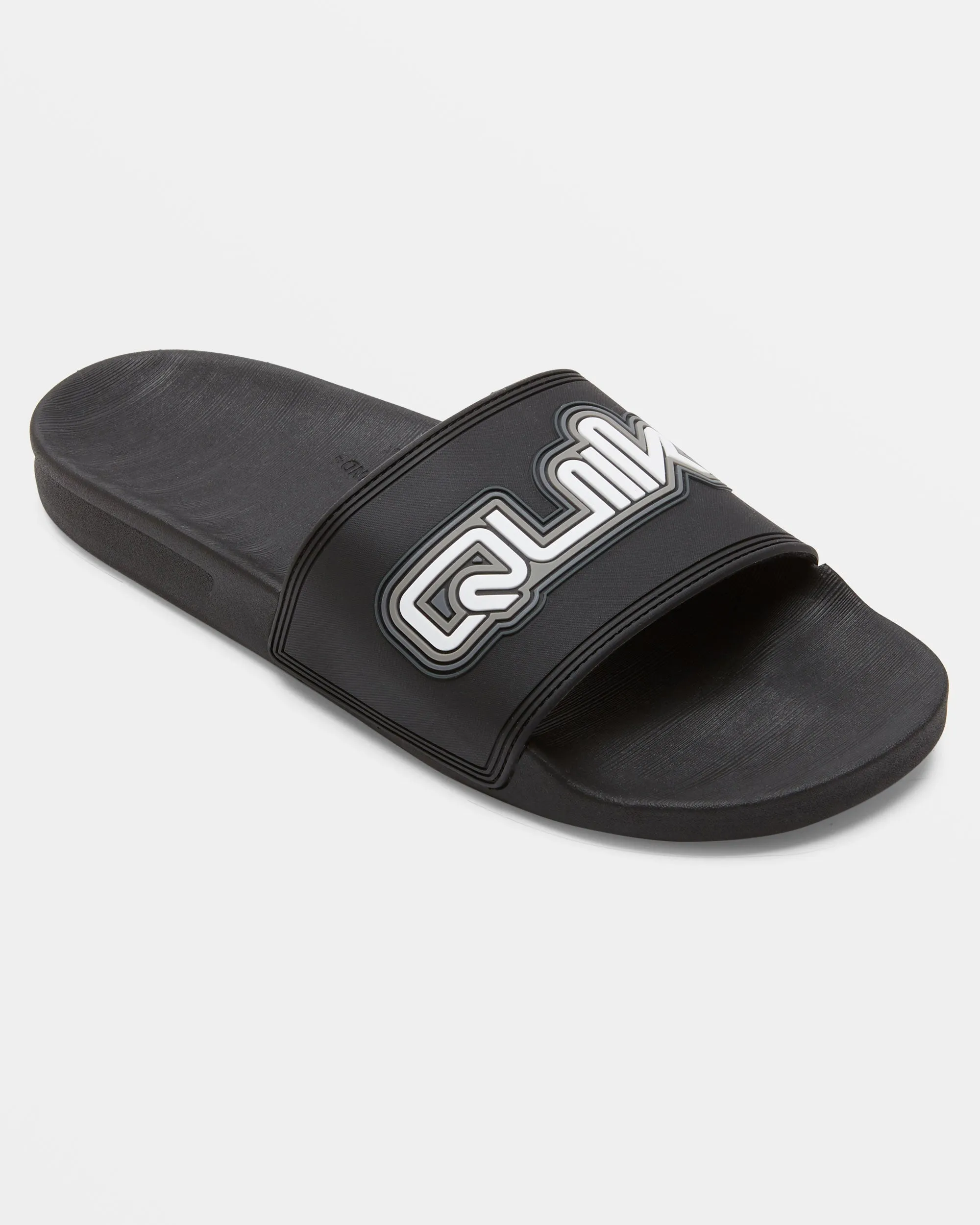 Rivi Wordmark Slide II Sandals - Black 1