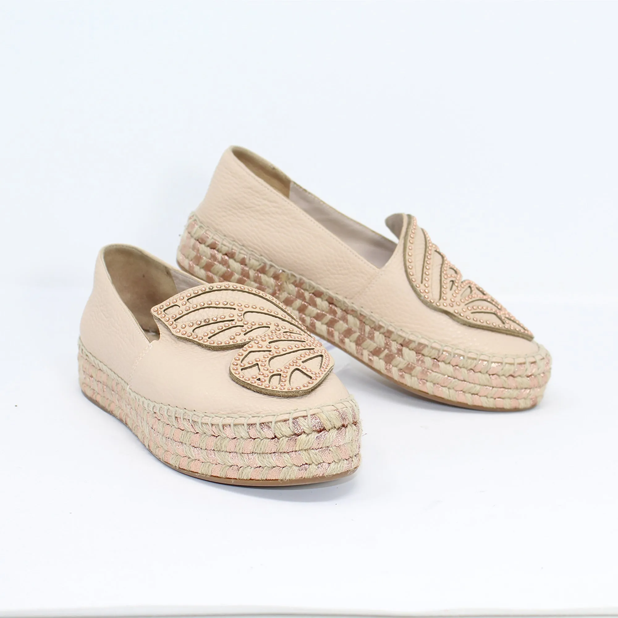 Sophia Webster  Bibi Butterfly leather espadrilles Talla 38.5 with dustbag