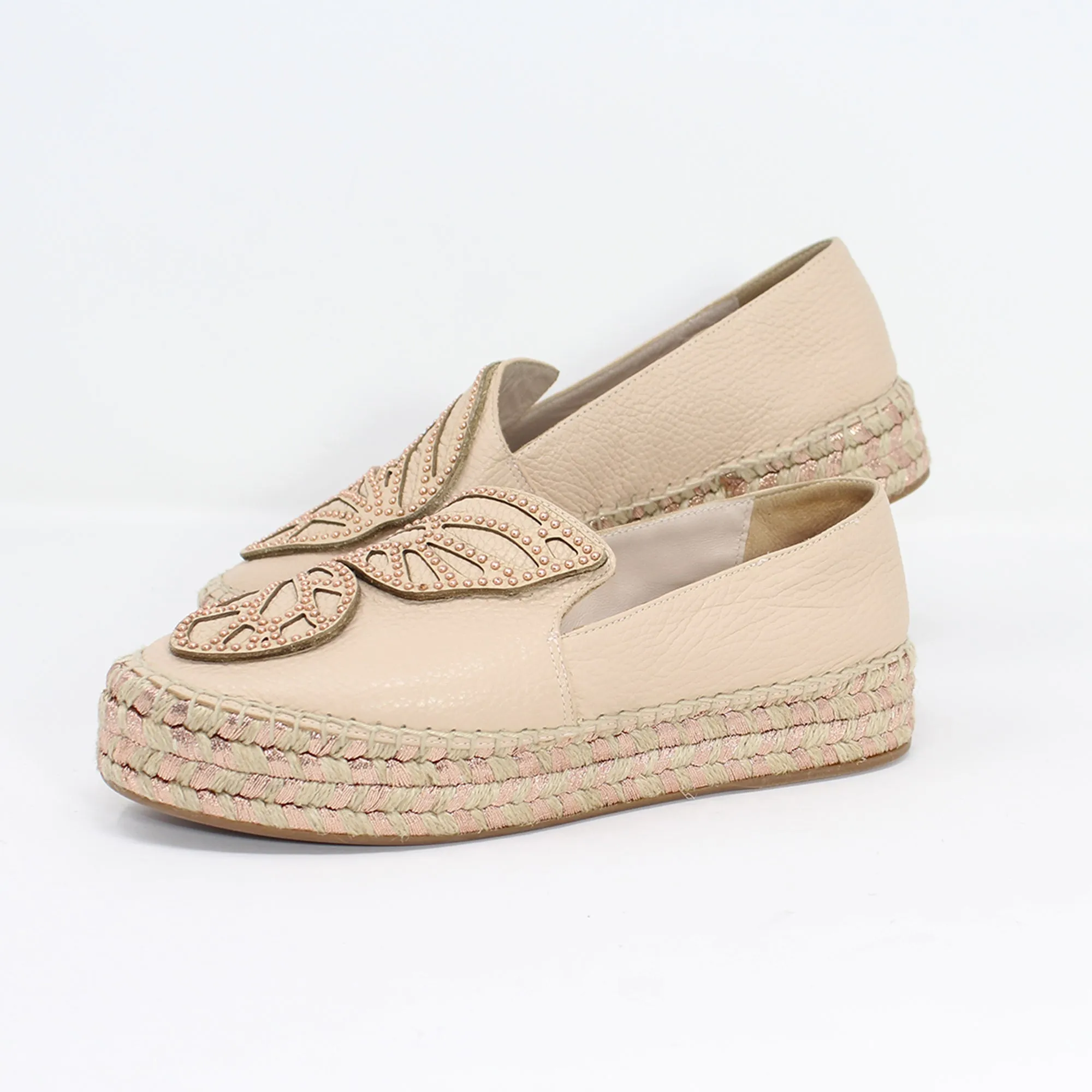 Sophia Webster  Bibi Butterfly leather espadrilles Talla 38.5 with dustbag