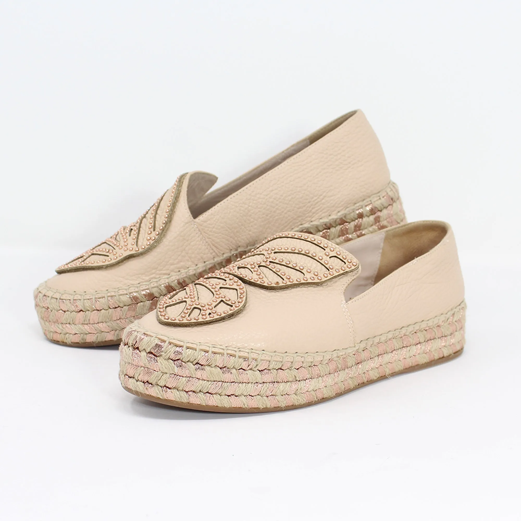 Sophia Webster  Bibi Butterfly leather espadrilles Talla 38.5 with dustbag