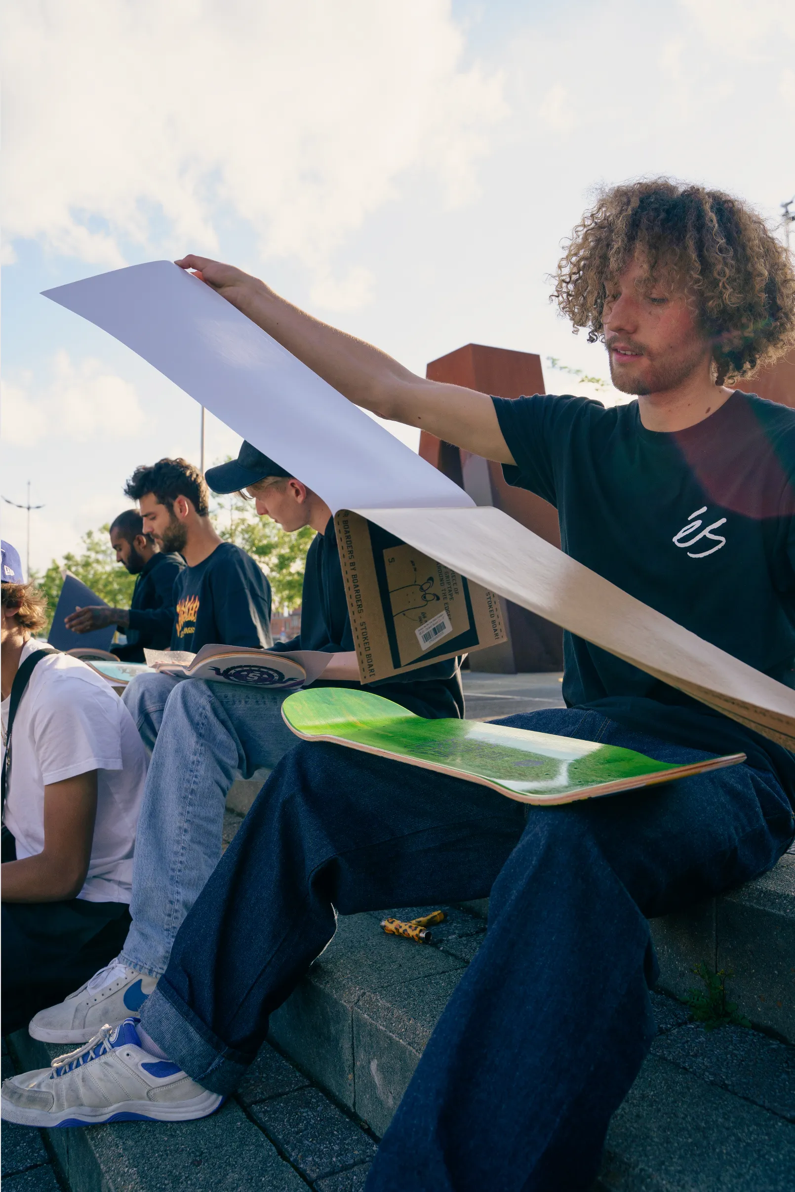 Stoked Slow Life Snail Black Griptape