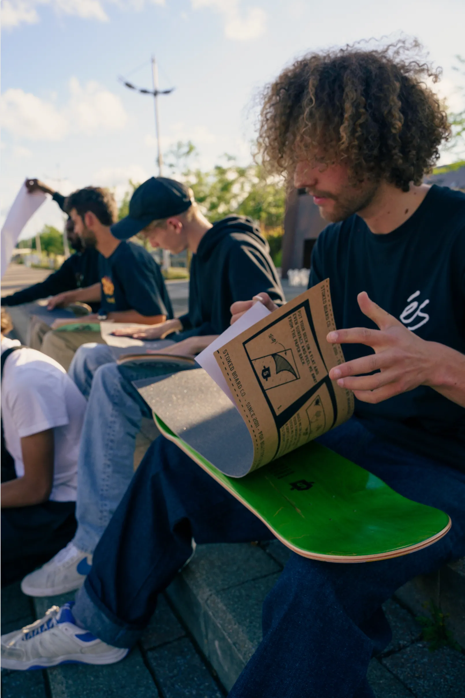 Stoked Slow Life Snail Black Griptape