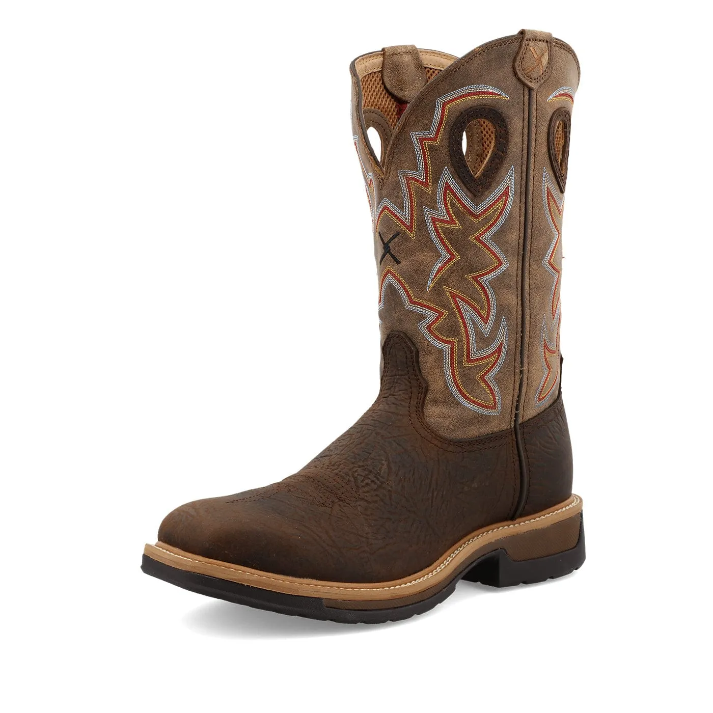 Twisted X Men's Taupe Brown & Bomber Western Work Boots MLCA001