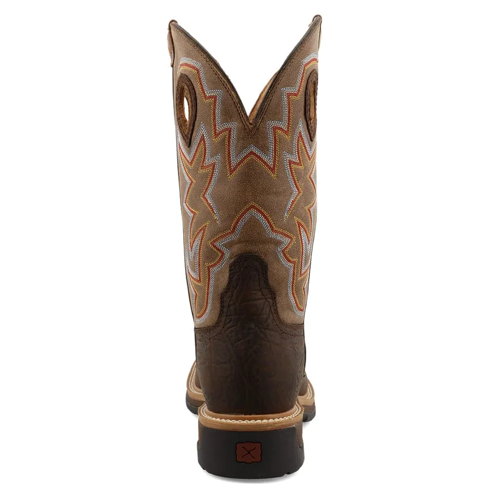 Twisted X Men's Taupe Brown & Bomber Western Work Boots MLCA001