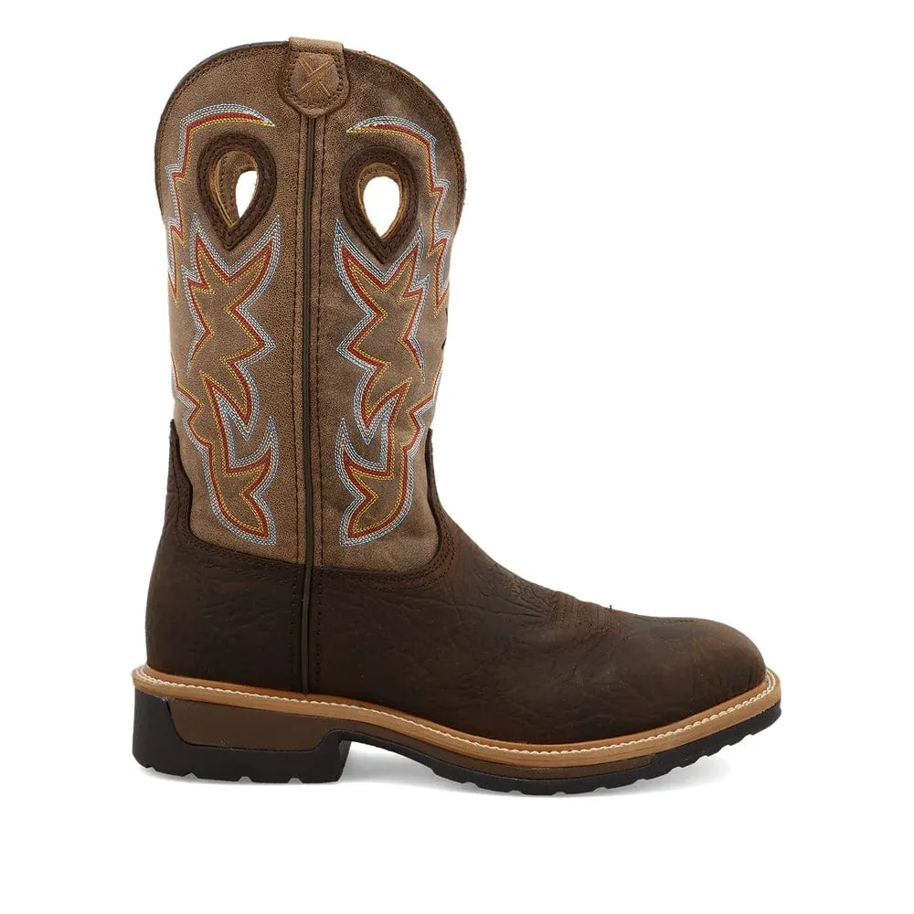 Twisted X Men's Taupe Brown & Bomber Western Work Boots MLCA001