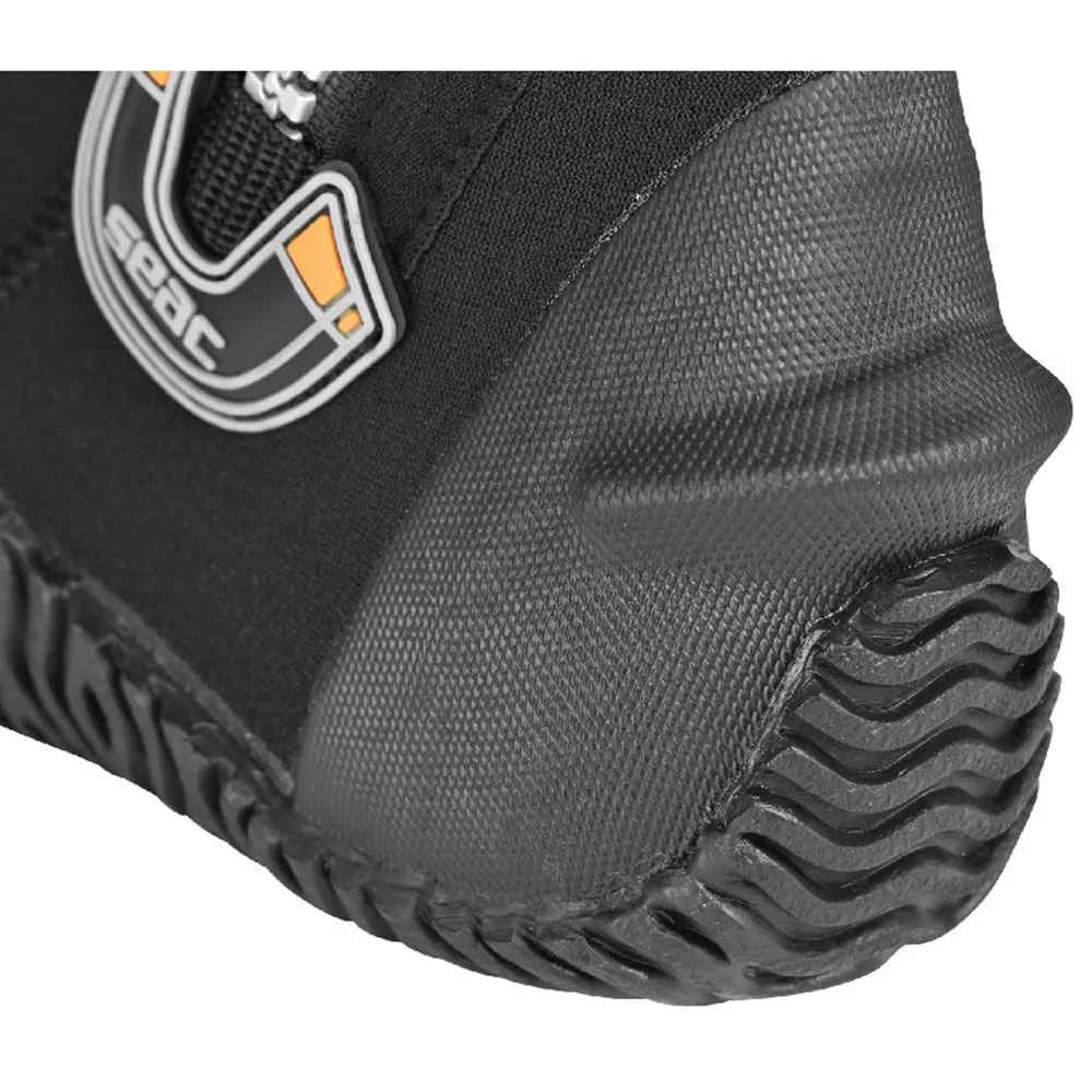 Used Seac Basic HD with Side Zipper and Semi-Rigid Sole, 5 mm Neoprene Boots