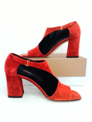 Via Spiga Women's V-Eladine Rouge Suede Heel Size 38.5 M