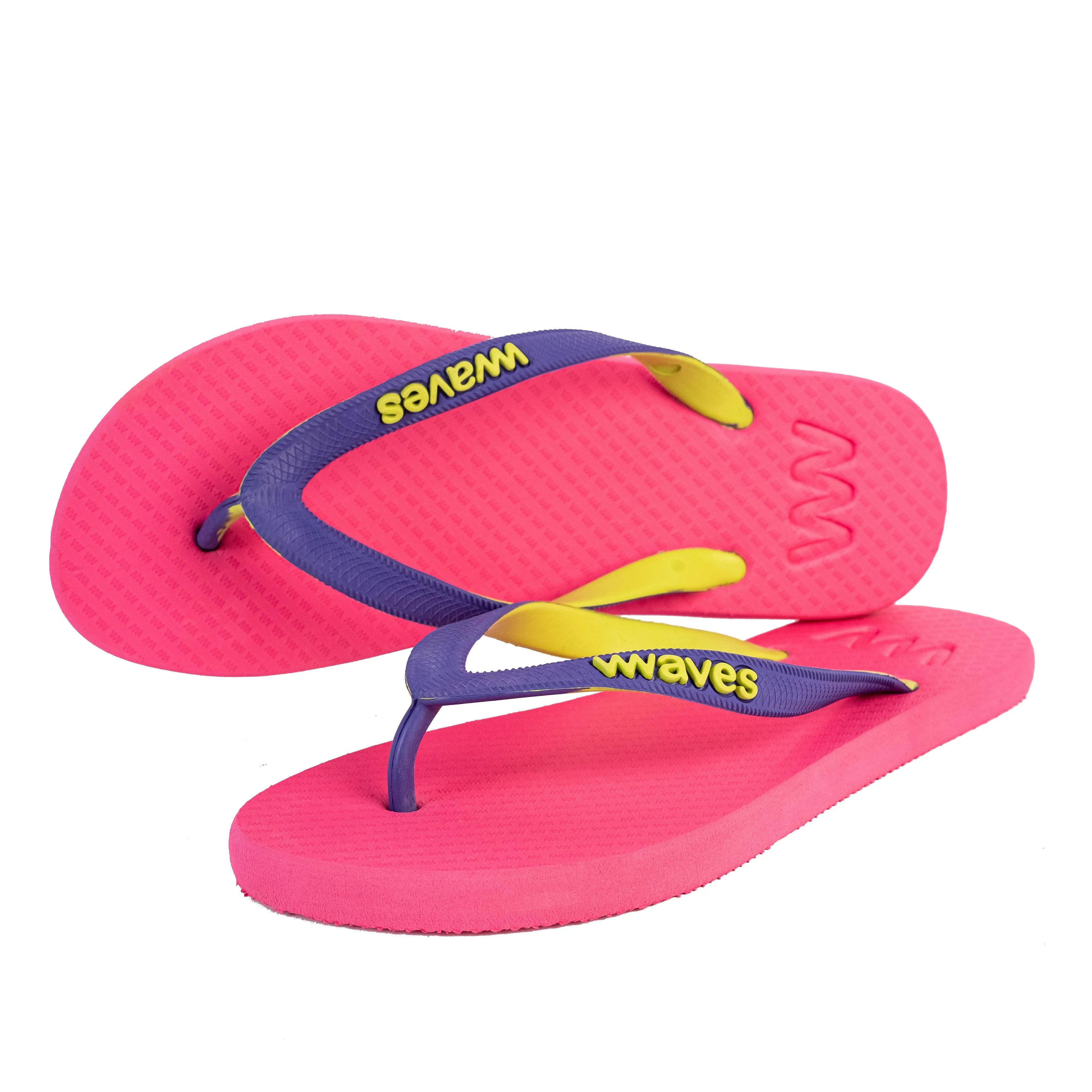 WAVES Women's Pastal Plain (UK 4) - Orange/Blue