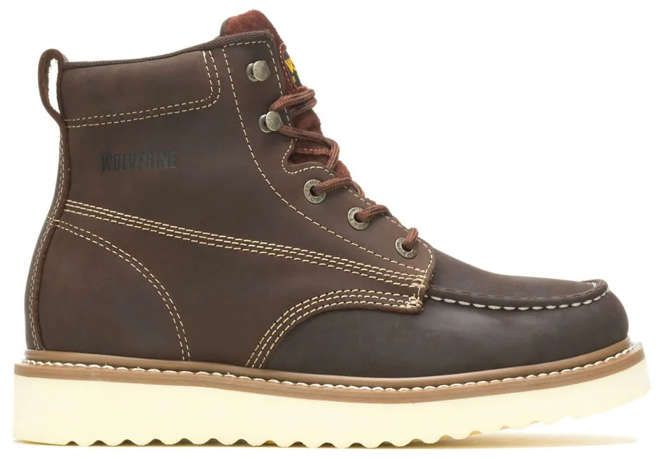 Wolverine Mens Loader 6 Inch Soft Toe Wedge Work Boot