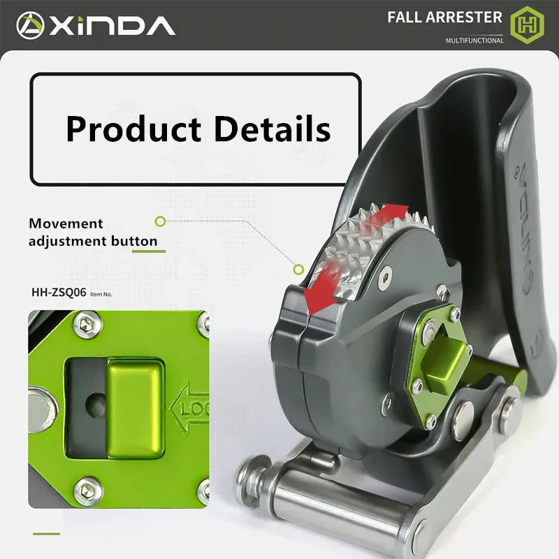 Xinda Fall Arrester Device Rock Climbing High-Altitude Operation Speed Descent Anti Fall Protector Rope Buffer Bag